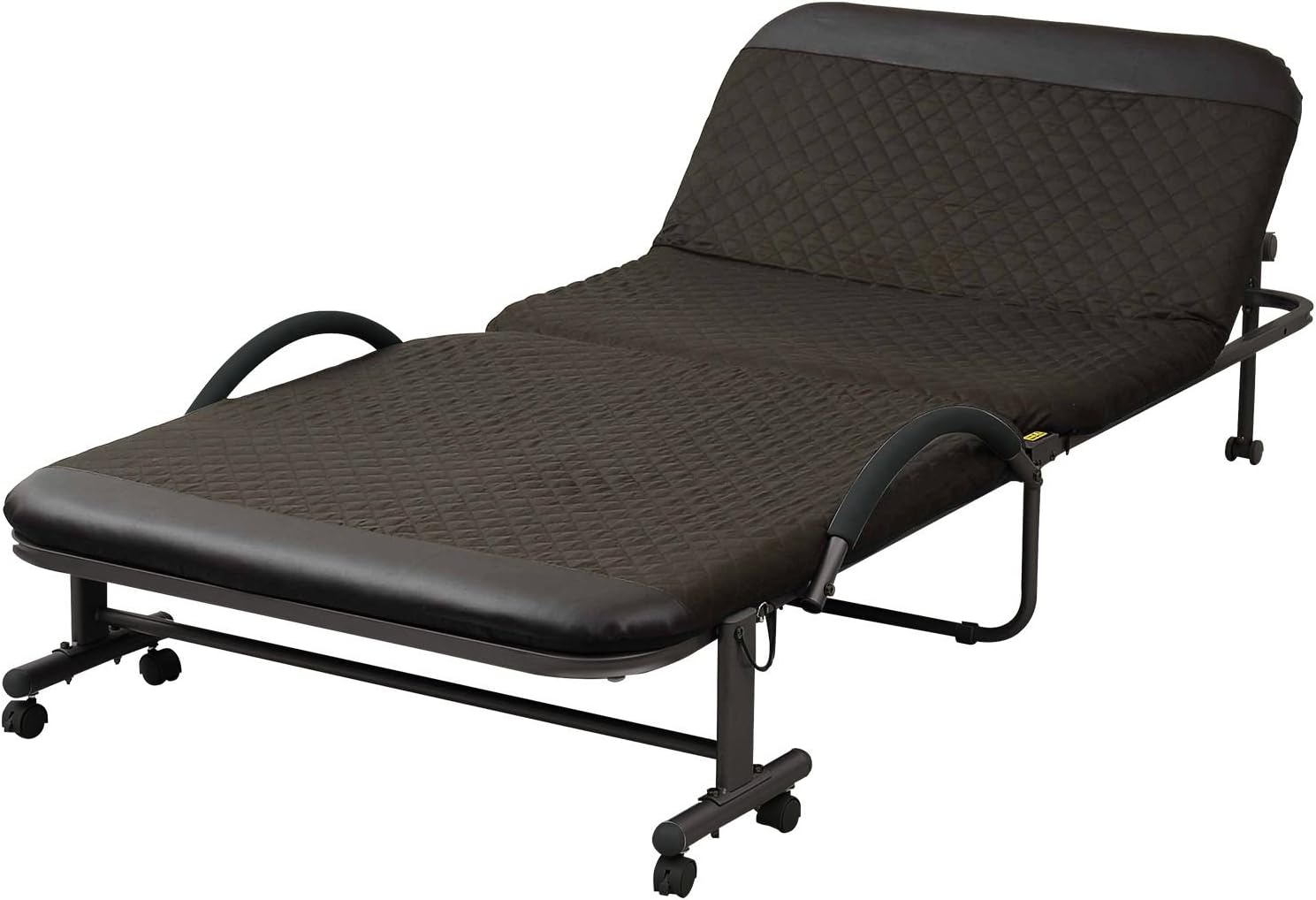 山善｜折りたたみベッド シングル 14段階リクライニング（ダークブラウン） 画像8