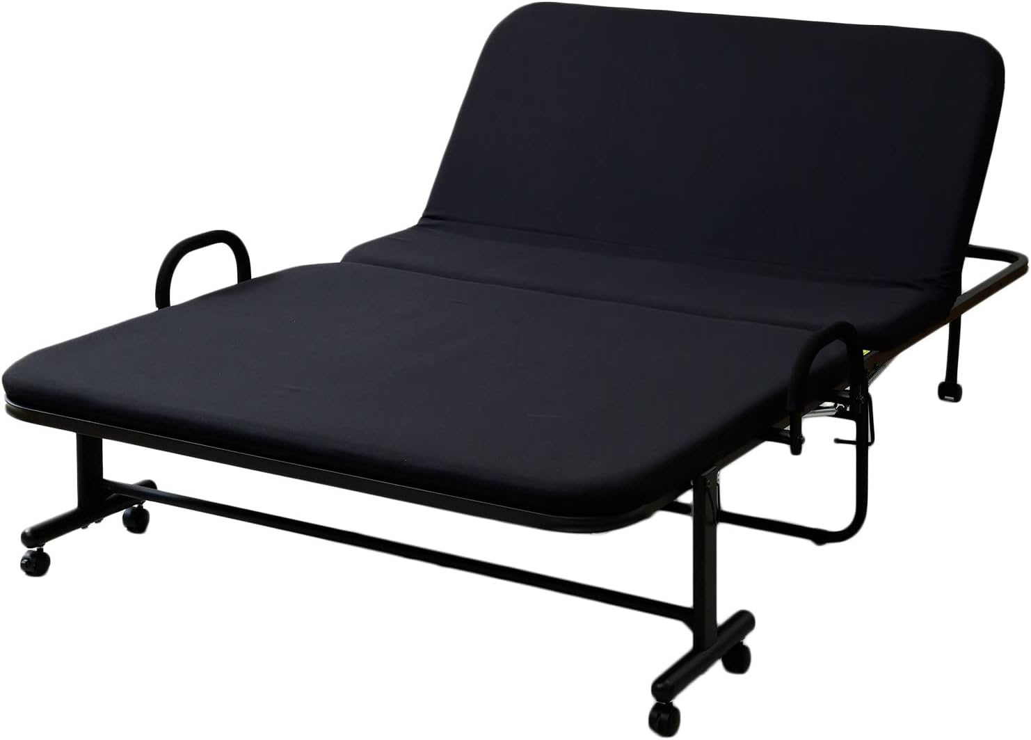 山善｜折りたたみベッド ハイタイプ リクライニング（グレージュ） 画像11