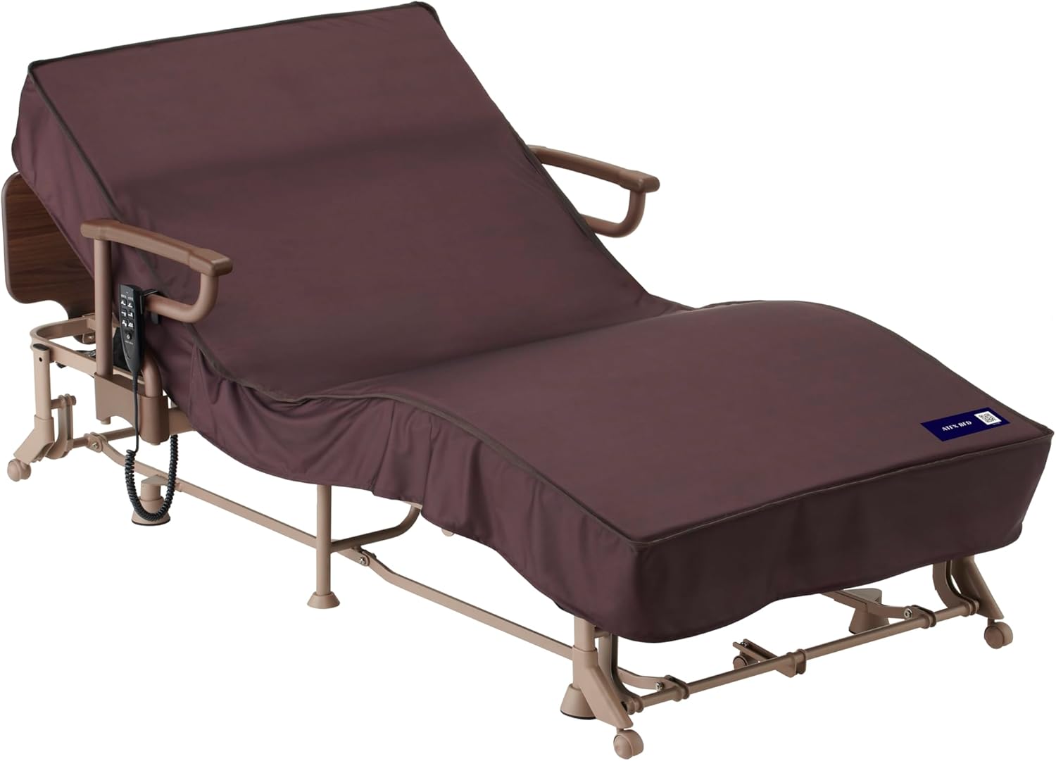 アテックス｜電動ベッド 背脚連動 ブラウン AX-BE721 画像12