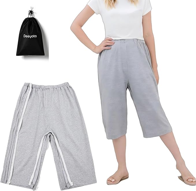 DEEYOTA｜フルオープン介護パジャマ（半ズボン）綿100%・XL 画像5