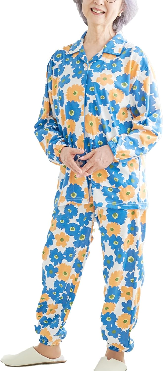 ココロcolor｜介護パジャマ レディース 面ファスナー 画像7