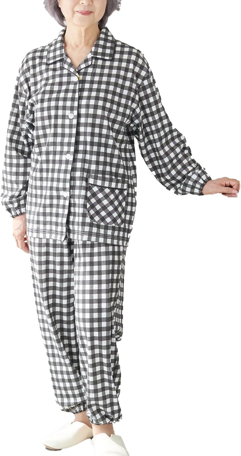 ココロcolor｜介護パジャマ レディース 面ファスナー 画像6