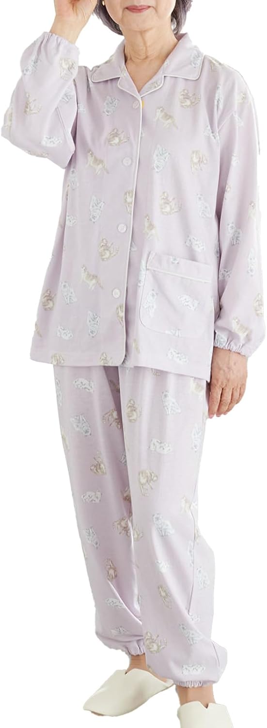 ココロcolor｜介護パジャマ レディース 面ファスナー 画像8