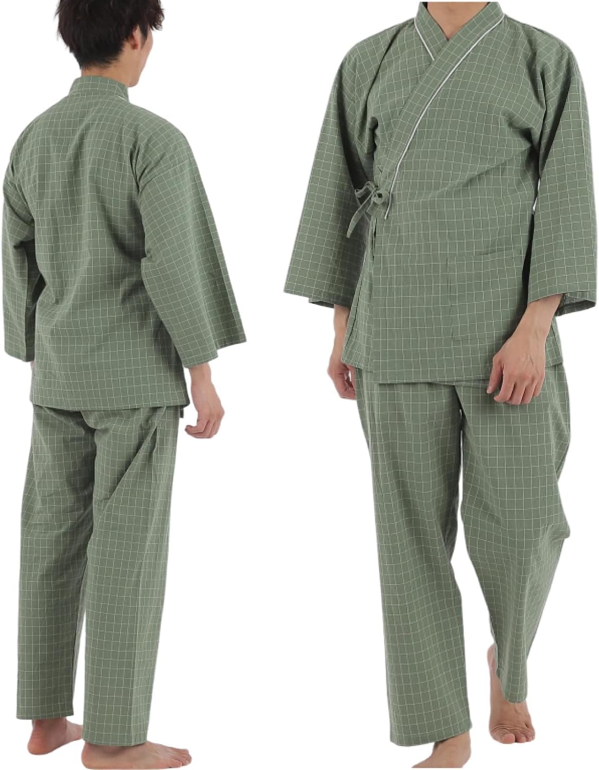 QQOLi｜介護パジャマ 作務衣タイプ 綿100% 男女兼用 画像8