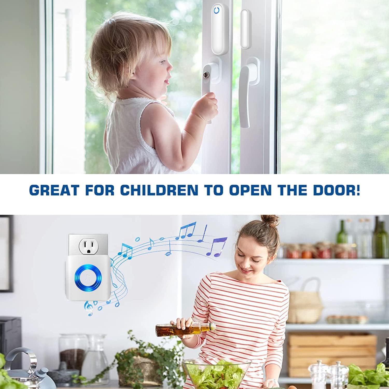 ワイヤレスドアセンサーアラーム ドア開閉検知 画像5