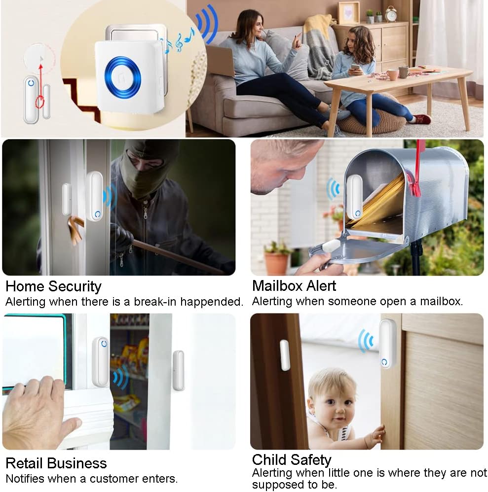 ワイヤレスドアセンサーアラーム ドア開閉検知 画像6