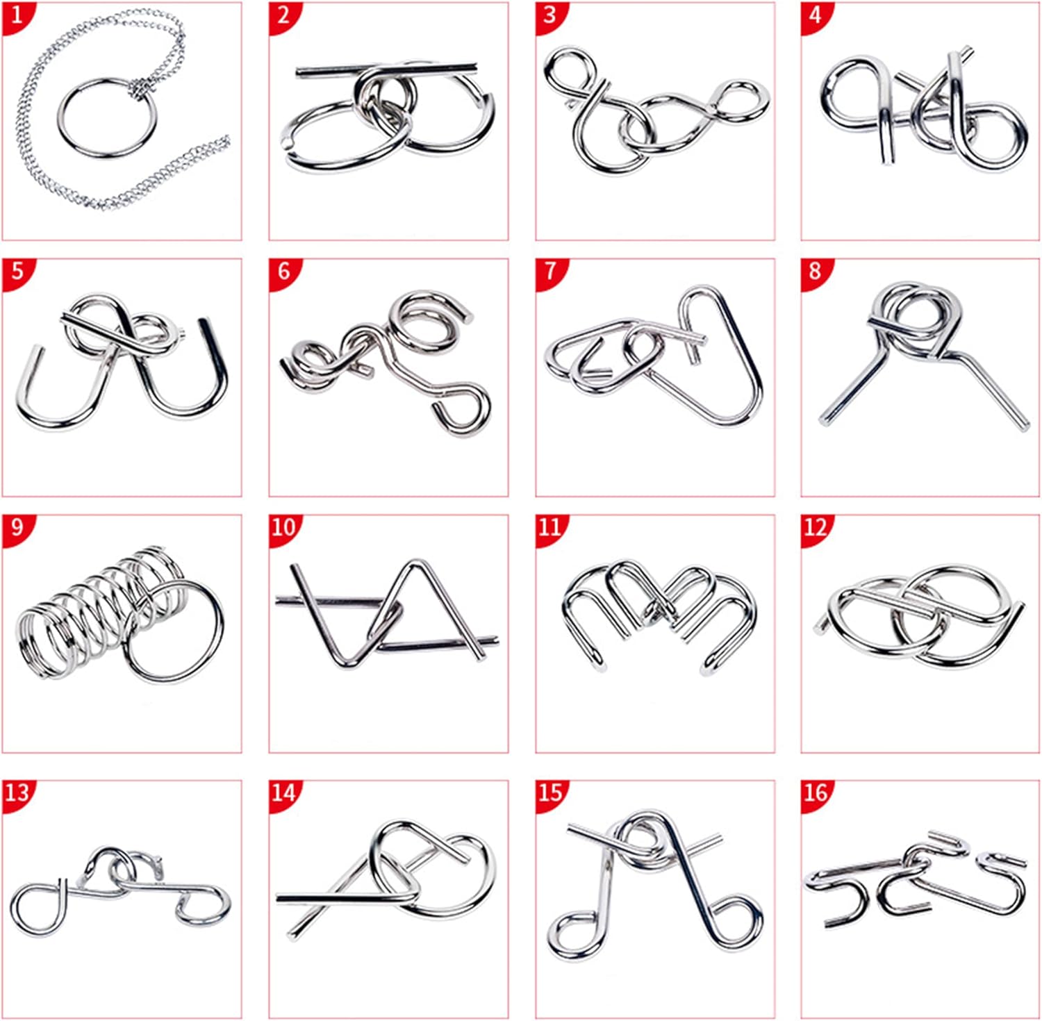 akindou｜知恵の輪 30種類セット 脳トレ 画像8