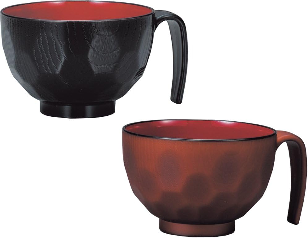 カノー らくらく汁椀 亀甲 黒 画像4