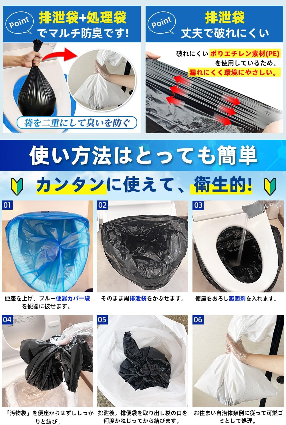 W STYLE｜簡易トイレ 防災士監修 20回分 画像2