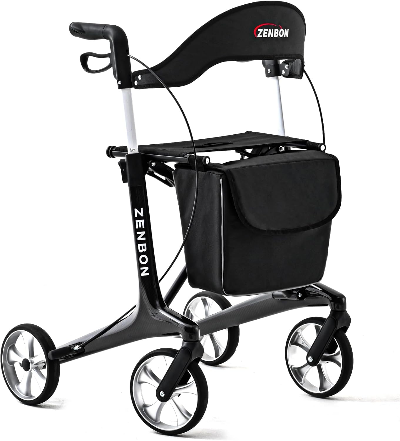 カーボン製シルバーカー 超軽量 座れる 折り畳み 画像9