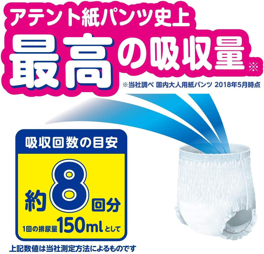 アテント｜夜1枚安心パンツ L 12枚 8回吸収 画像2
