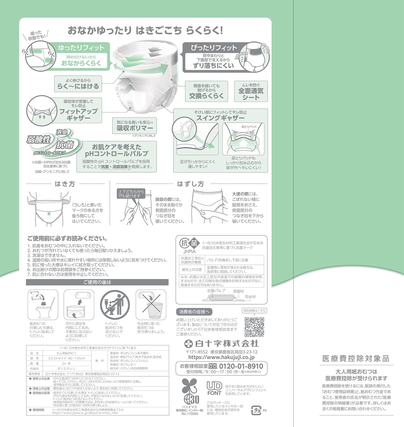 サルバ｜パンツタイプ やわ楽 L〜LL 24枚 画像3